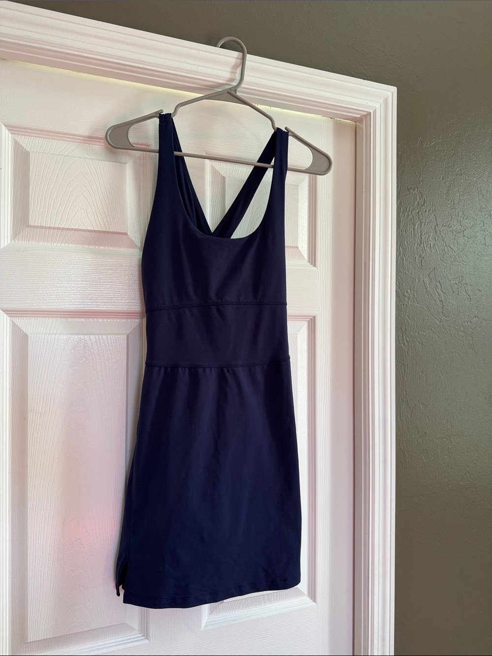Fabletics Navy V-Back Mini Dress